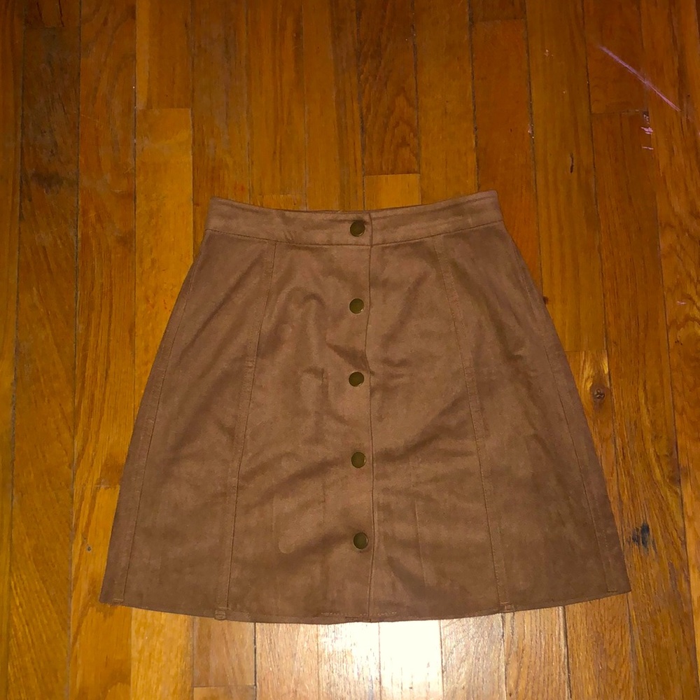 Brand new good condition brown button up skirts